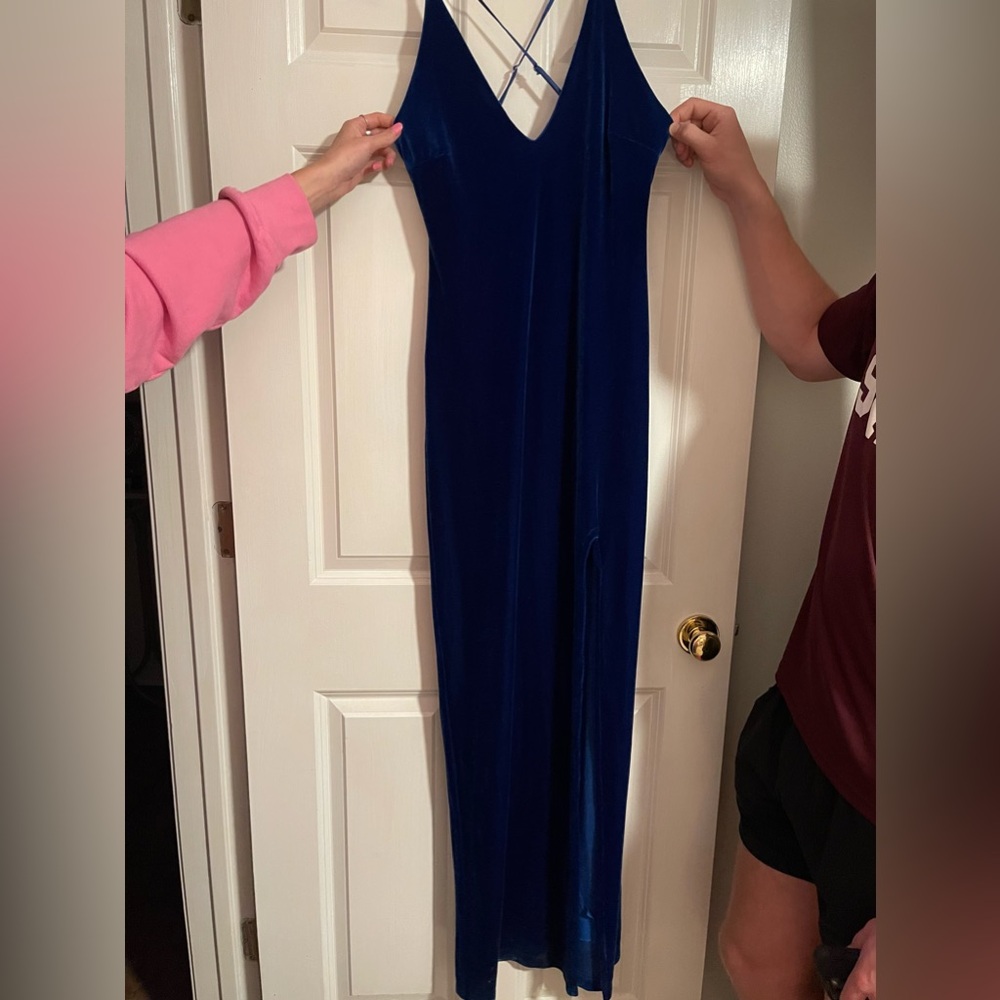 Elegant Blue Evening Dress